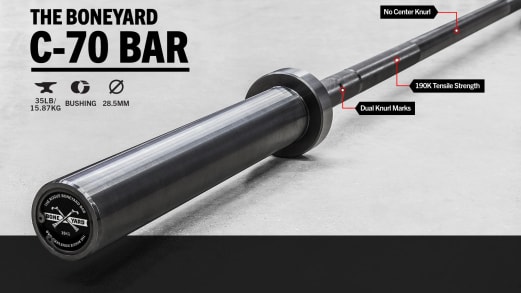 ウエイトトレーニング Rogue C-70S Bar Boneyard Boneyard Rogue C-70 | Rogue Fitness